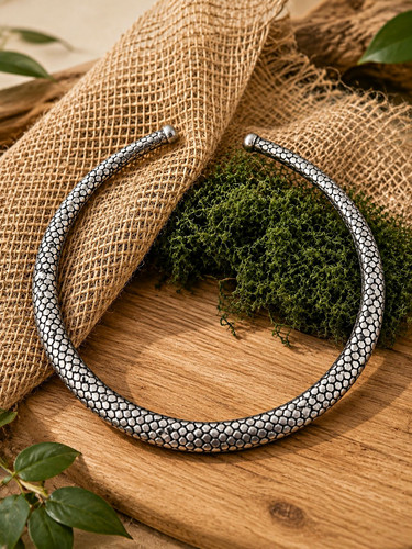 Plated silver serpent celtic - serpent,