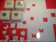 Martha Stewart PUNCH ALL OVER THE PAGE CRAFT PAPER PUNCHES Buy all 4 or Just 1!