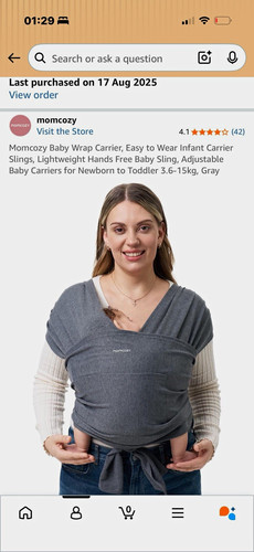 Momcozy grey baby - momcozy, wrap