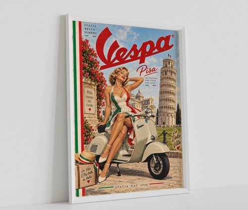 Vintage classic italian vespa - italian,