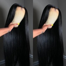 "Bone Straight Human Hair Wig | 13x4/360 Transparent Lace Front for Women"
