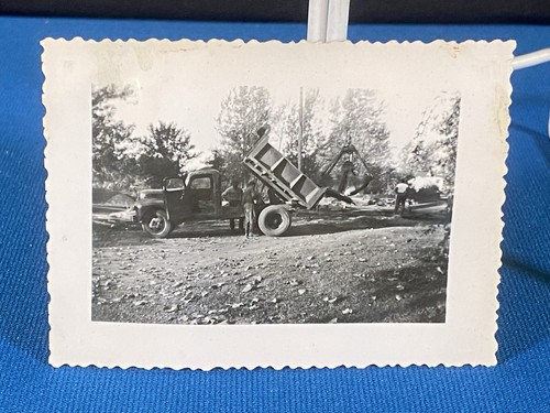 Old dump truck street - old,