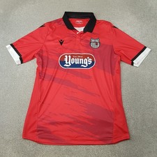 Grimsby Town Mens Football Shirt 3XL XXXL Red Macron 3rd Third Jersey Away EFL