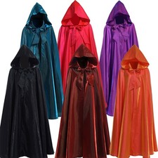Halloween Fancy Dress Unisex Cape - Long Velvet Hooded Cloak Cape Vampire Witch