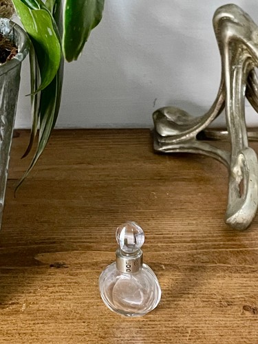 Antique clear glass perfume - antique,