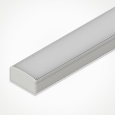 LED Aluminium Profile w/ Cover, End Caps LEDBRITE 2M/6.6FT Surface Mount Channel