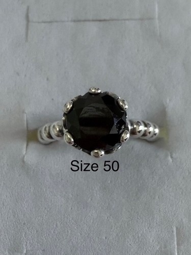 Pandora black spinel - black, bubble