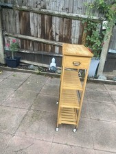 Rustic Wooden Kitchen Trolly /storage