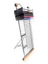 Modern chrome wood dvd - &, /