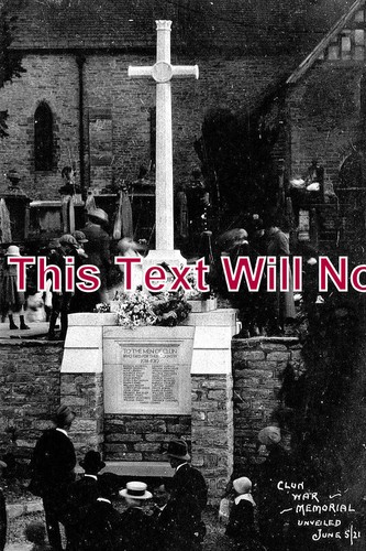 Clun war memorial - clun,