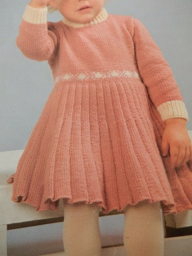 Knitting pattern girls - knitting, dress