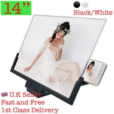 14" inch Mobile Phone Screen Magnifier 3D HD Video Amplifier Stand New Model