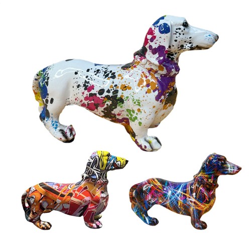 Colorful graffiti dachshund - colorful,