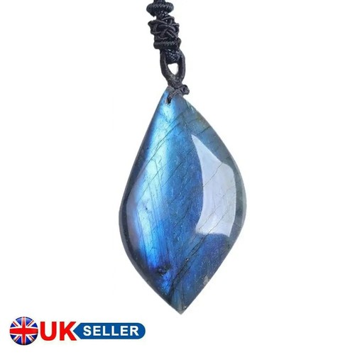 Natural labradorite pendant - natural,