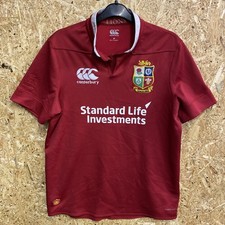 Canterbury British & Irish Lions Rugby Shirt Jersey Size Medium Red Sport