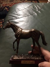 Atlas Edition Brass Effect Model of Race Horse, Red Rum