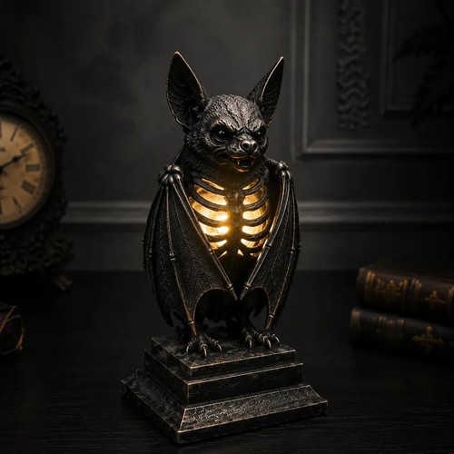 New raven skeleton - raven, lamp