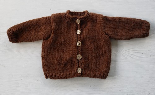 Hand knit doll - doll, sweater/