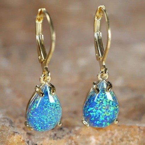 9ct gold opal white - 9ct,