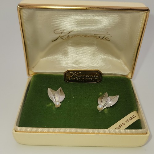 Vintage krementz 14k overlay - vintage,