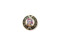 Vintage Round  Enamel Button