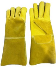 2 X Premium Hide Leather TIG Welders Welding Gardening Gardeners Gloves  - Large