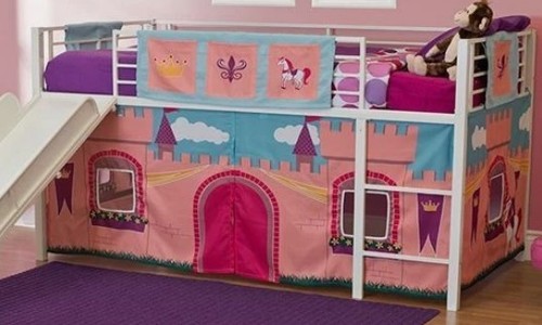 Princess castle curtain set - castle,