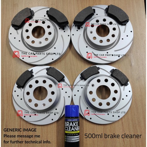 Coated drilled grooved discs - grooved, &