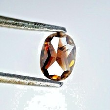 NATURAL BROWN DIAMOND 0.53TCW VS1 BROWN OVAL ROSE CUT FOR VALENTINE GIFT