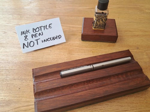 Mahogany pen stand tray - mahogany, /