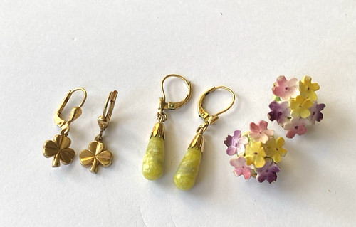 Vintage earrings lot incl - vintage,