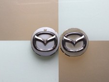 2x GENUINE 56mm MAZDA 3/5/6 ALLOY WHEEL CENTRE CAPS No2874