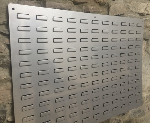 Metal louvered wall - wall, mount