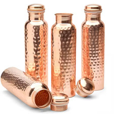 PURE COPPER WATER BOTTLE 1 LTR FLASK BEST QUALITY LEAKPROOF & DURABLE