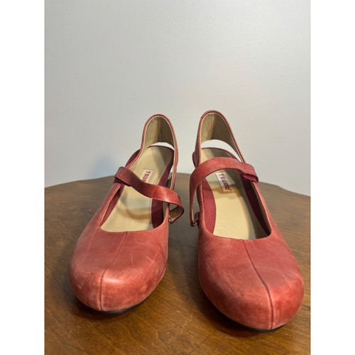 Tsubo red leather mary jane - tsubo,