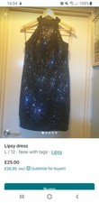 Sequin Halter Neck Dress BNWT