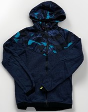 Mens Nike RU Camo Tech Fleece Windrunner jacket Size Small Blue Camo Full Zip