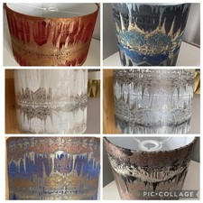 Fryetts Inca Lampshade Red Orange Spice Navy Copper Cream Silver Teal Bronze Gol