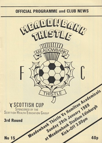 Meadowbank thistle hamilton - meadowbank,
