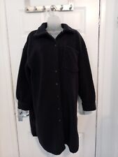 Primark Teddy Bear Long Coat Dark Blue Colour Size 10