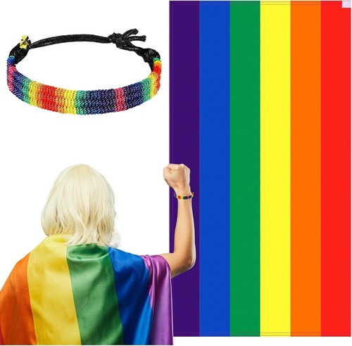 Large 5ft pride rainbow - large, flag