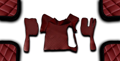 Dark red eco - dark, leather
