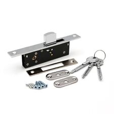 3-Key Secure Sliding Door Lock Durable Metal Straight Bolt Fits Patio Balcony
