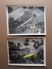 2 OLD PHOTO COUNTRY MANSION ARCHITECTURE AERIAL VIEW BUILDINGS BX 15