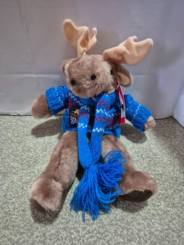 Moose soft toy blue - moose,