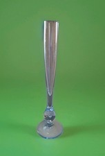 Vintage Whitefriars 1950s Sapphire Blue 26cm Bubble Knop Art Glass Bud Vase 9243