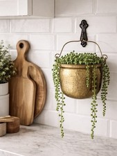 Vintage Hammered Brass Hanging