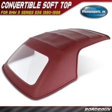 Convertible Soft Top Bordeaux with Plastic Window for BMW 3 Series E36 1990-1998