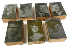 VTG Lot of 7 Portraits Wood