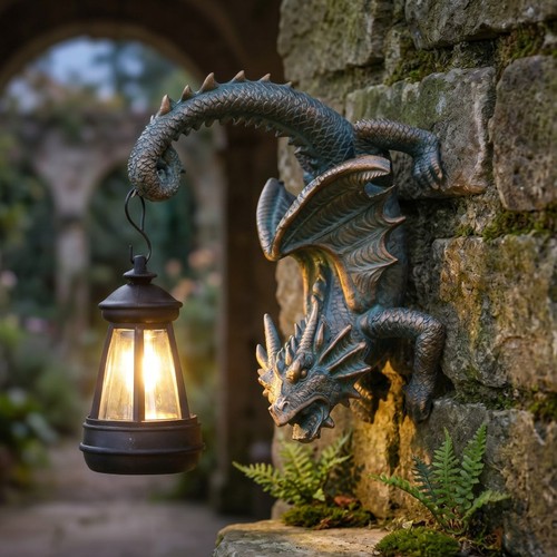 Dragon wall sculpture with - wall,